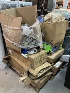 PALLET OF ITEMS INC VASES, BODY CREAM