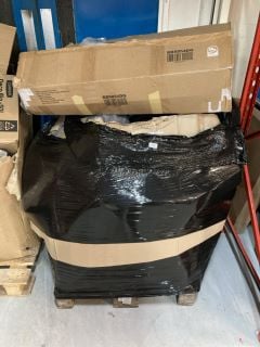 PALLET OF ITEMS INC CLOTHES IN VARIOUS SIZES AND COLOURS