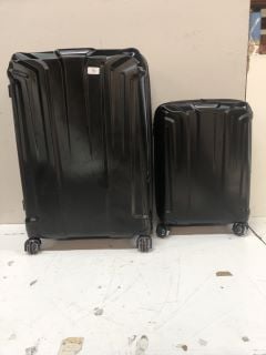 2 X HARDSHELL SUITCASES