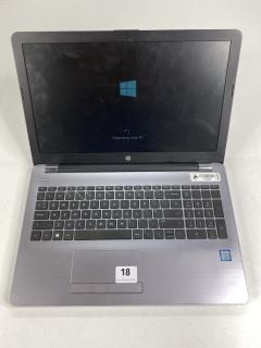 HP 250 G6 256GB LAPTOP IN SILVER. (UNIT ONLY WITH CHARGE UNIT). INTEL CORE I5-7200U @ 2.50GHZ, 8GB RAM,   [JPTN41310]