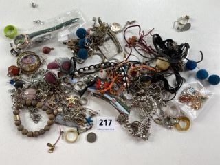 BAG OF COSTUME JEWELLERY