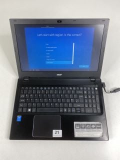 ACER ASPIRE  F 15 1TB LAPTOP IN BLACK. (UNIT ONLY WITH CHARGE UNIT). INTEL CORE I5-5200U @ 2.20GHZ, 8GB RAM,   [JPTN41311]