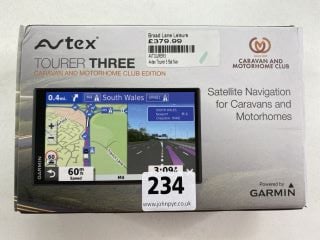 GARMIN AVTEX TOURER THREE CARAVAN AND MOTORHOME CLUB EDITION SATNAV IN BLACK. (WITH BOX & ACCESSORIES)  [JPTN41604]