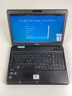 TOSHIBA SATELLITE C660D 300GB LAPTOP IN BLACK. (UNIT ONLY). AMD E-300 APU WITH RADEON, 2GB RAM,   [JPTN41349]