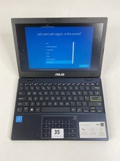 ASUS E210M 64GB LAPTOP IN BLACK. (WITH CHARGER, NO BOX). INTEL CELERON N4020, 4GB RAM,   [JPTN41513]