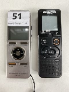 2 X  ITEMS TO INCLUDE OLYMPUS VOICE RECORDER VN-541PC.  [JPTN41523, JPTN41524]