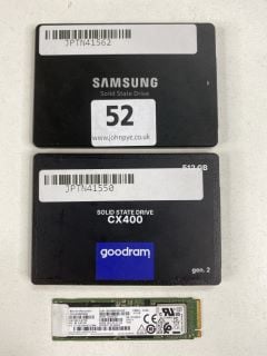 3 X  ITEMS TO INCLUDE SAMSUNG NVME M.2 512GB.  [JPTN41560, JPTN41562, JPTN41550]