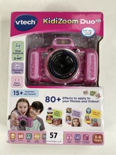 VTECH KIDIZOOM DUO FX KIDS CAMERA IN PINK: MODEL NO 5199 (WITH BOX & CHARGE UNIT)  [JPTN41520]