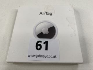 APPLE AIR TAG ( TRACKING DEVICE IN WHITE/SILVER: MODEL NO A2187 (WITH BOX)  [JPTN41540]