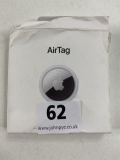 APPLE AIR TAG TRACKING DEVICE IN WHITE/SILVER: MODEL NO A2187 (WITH BOX)  [JPTN41544]