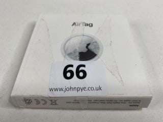 APPLE AIR TAG ( TRACKING DEVICE IN WHITE/SILVER: MODEL NO A2187 (WITH BOX)  [JPTN41537]