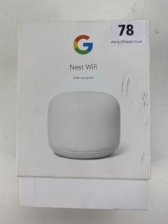 GOOGLE NEST WIFI ADD ON  POINT SMART SPEAKER IN WHITE. (WITH BOX & POWER UNIT)  [JPTN41590]