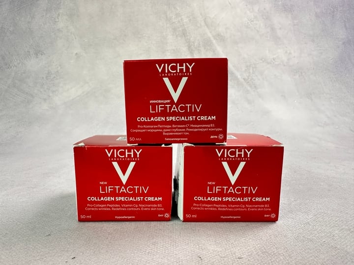 Vichy Liftactiv Collagen Specialist Cream 50ml 3x Units (MPSS3319753) (VAT ONLY PAYABLE ON BUYERS PREMIUM)