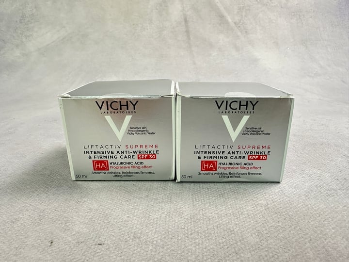 Vichy Liftactiv Supreme , Intensive Anti-Wrinkle & Firming Care SPF30 50ml 2x Units (MPSS3319753) (VAT ONLY PAYABLE ON BUYERS PREMIUM)