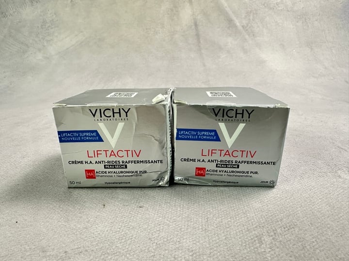 Vichy Liftactiv H.A. Anti-Wrinkle & Firming Cream Dry Skin 50ml 2x Units (MPSS3319753) (VAT ONLY PAYABLE ON BUYERS PREMIUM)