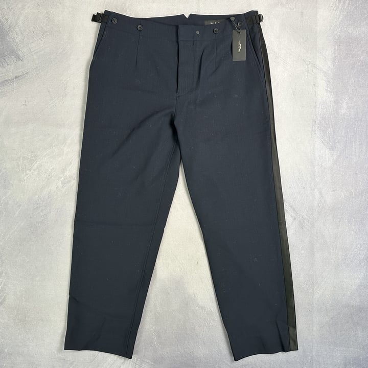 Rag & Bone Navy Chester Trouser With Tag  - Size 33 (MPSZ13524550) (VAT ONLY PAYABLE ON BUYERS PREMIUM)