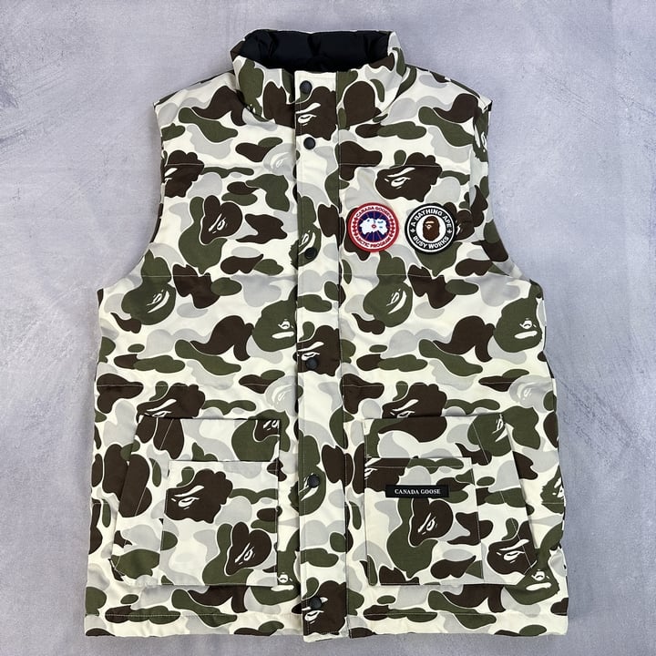 Canada Goose x BAPE, ABC Snow Camo Freestyle Vest With Tags (Not Attached) - Size M (MPSE54938432) (VAT ONLY PAYABLE ON BUYERS PREMIUM)