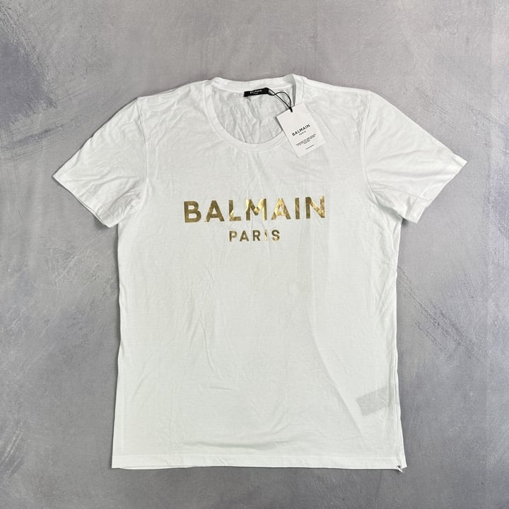 Balmain T-Shirt With Tags - Size L (MPSE54750858) (VAT ONLY PAYABLE ON BUYERS PREMIUM)