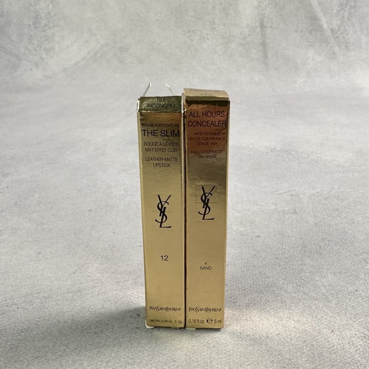 Yves Saint Laurent The Slim Lipstick No12 And All Hours Concealer No4 Sand (VAT ONLY PAYABLE ON BUYERS PREMIUM)