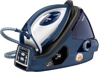 TEFAL PRO EXPRESS CARE ANTI SCALE HIGH PRESSURE IRON & STEAMER (ORIGINAL RRP - £199) IN BLUE & WHITE: MODEL NO GV9071 (UNIT WITH MANUFACTURE ACCESSORIES, MINOR COSMETIC WEAR) [JPTB4485]. THIS PRODUCT