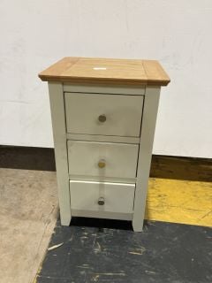 1 X SIDE TABLE WITH THREE SMALL DRAWS