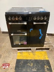 1 X CHEFMAST DOUBLE OVEN BLACK