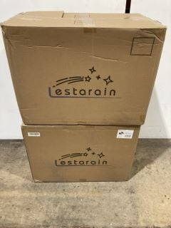 4 X BROWN BAR STOOLS 2 BOXES