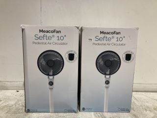 2X MEACOFAN SEFTE FAN 10" PEDESTAL FAN RRP £175.99