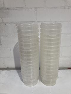 A QUANTITY OF PLASTIC CONTAINERS