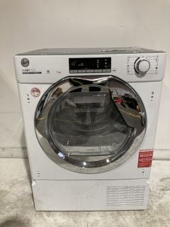 HOOVER H DRY 300 (HEAT PUMP) 9KG WHITE/CHROME INTEGRATED TUMBLE DRYER RRP £449 (00334522)