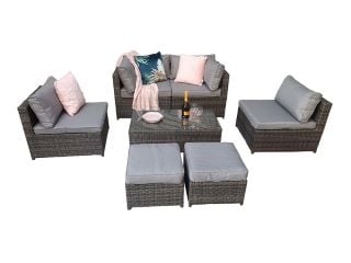 SIGNATURE CHELSEA MODULAR SOFA WITH STORAGE INSIDE THE ARMS - 8MM MIXED FLAT GREY WEAVE (SKU:CHEL0329) RRP £1289