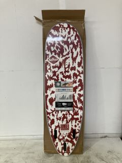 SOFTECH BOMBER 6'4FT DUSTY RED/GREY RRP £385