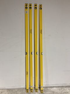 4X 6 FT STANLEY SPIRIT LEVEL SET RRP £150