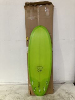 ASTRAL SURF 5'4FT LIME GREEN SURFBOARD RRP £380