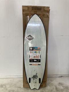 SOFTEH MASH TWIN 5'10 GUN METAL SURFBOARD RRP £310