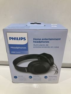 4 X PHILIPS HOME ENTERTAIMENT HEADPHONES 2000 SERIES BLACK