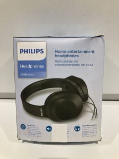 4 X PHILIPS HOME ENTERTAIMENT HEADPHONES 2000 SERIES BLACK