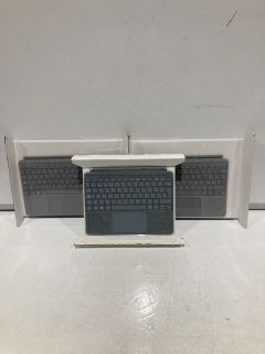 3 X MICROSOFT SURFACE GO2 OR GO3 TYPE COVER GREY KEYBOARDS