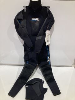 SEAC MASTER DRY SUIT LADY 7MM XS BLACK RRP £337