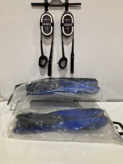 SEAC ALA FINS METAL BLUE SIZES EUR 40-41 EUR 42-43 AND FREEDOM HELIX 6FT ALL ROUND ANKLE LEASH TOTAL RRP £152