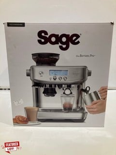 SAGE BARISTA PRO ESPRESSO MACHINE SILVER RRP £730