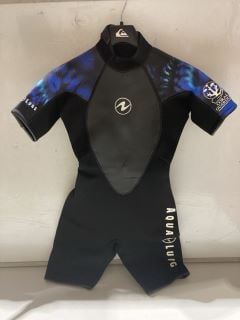 AQUALUNG HYDROFLEX SHORTY 3MM WOMENS WETSUIT BLACK/BLUE S