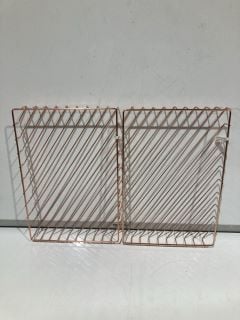 12X ROSE GOLD A4 LETTER TRAY