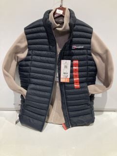 BERGHAUS VASKYE SYN GILET DARK BLUE MEDIUM AND AND MENS BERGHAUS PRISM GUIDE POLARTEC FLEECE JACKET LARGE GREY/BLACK TOTAL RRP £205