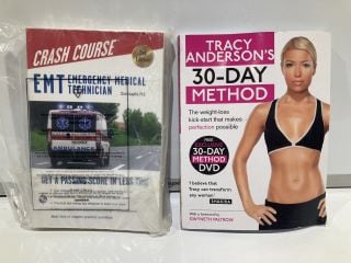 BOX OF ITEMS INCLUDING TRACY ANDERSON'S 30-DAY METHOD