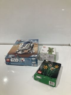 QTY OF ITEMS INCLUDING LEGO STAR WARS R2D2