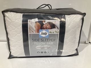 QTY OF ITEMS INCLUDING SEALY SIDE SLEEPER PILLOW PAIR