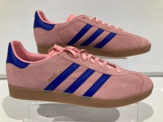 ADIDAS GAZELLE PINK/BLUE TRAINERS