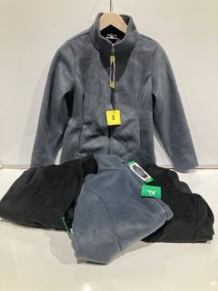 QTY OF ASSORTED CLOTHES TO INLCUDE 32 DEGREES HEAT SMALL FLEECE GREY