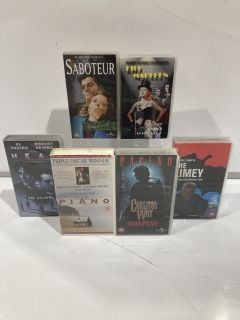 BOX OF FILMS INCLUDING THE LAST STARFIGHTER & CARLITOS WAY (18+ ID MAY BE REQUIRED)